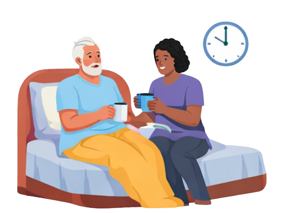 24/7 Live-In Care illustration