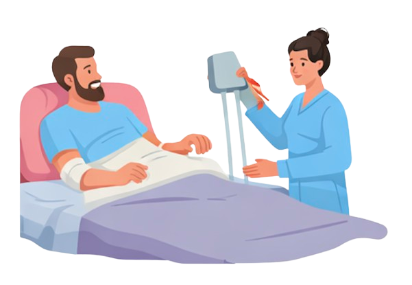 Post Surgical Live-In Care illustration